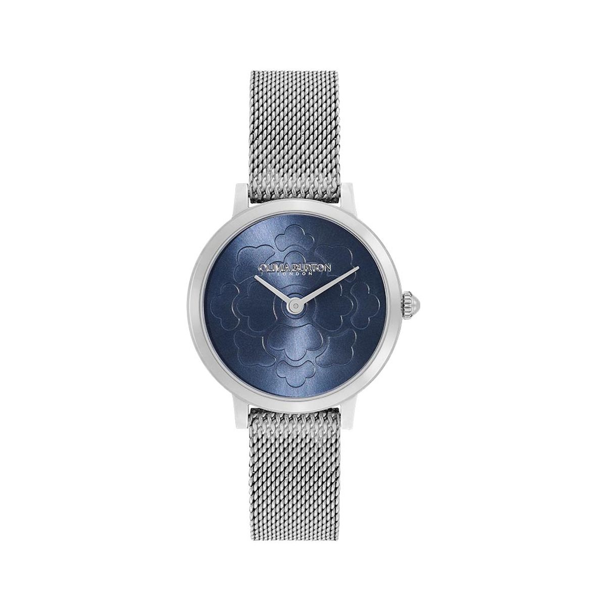 올리비아버튼(OLIVIA BURTON) Ultra Slim Florals Silver Blue (24000057) 여성시계