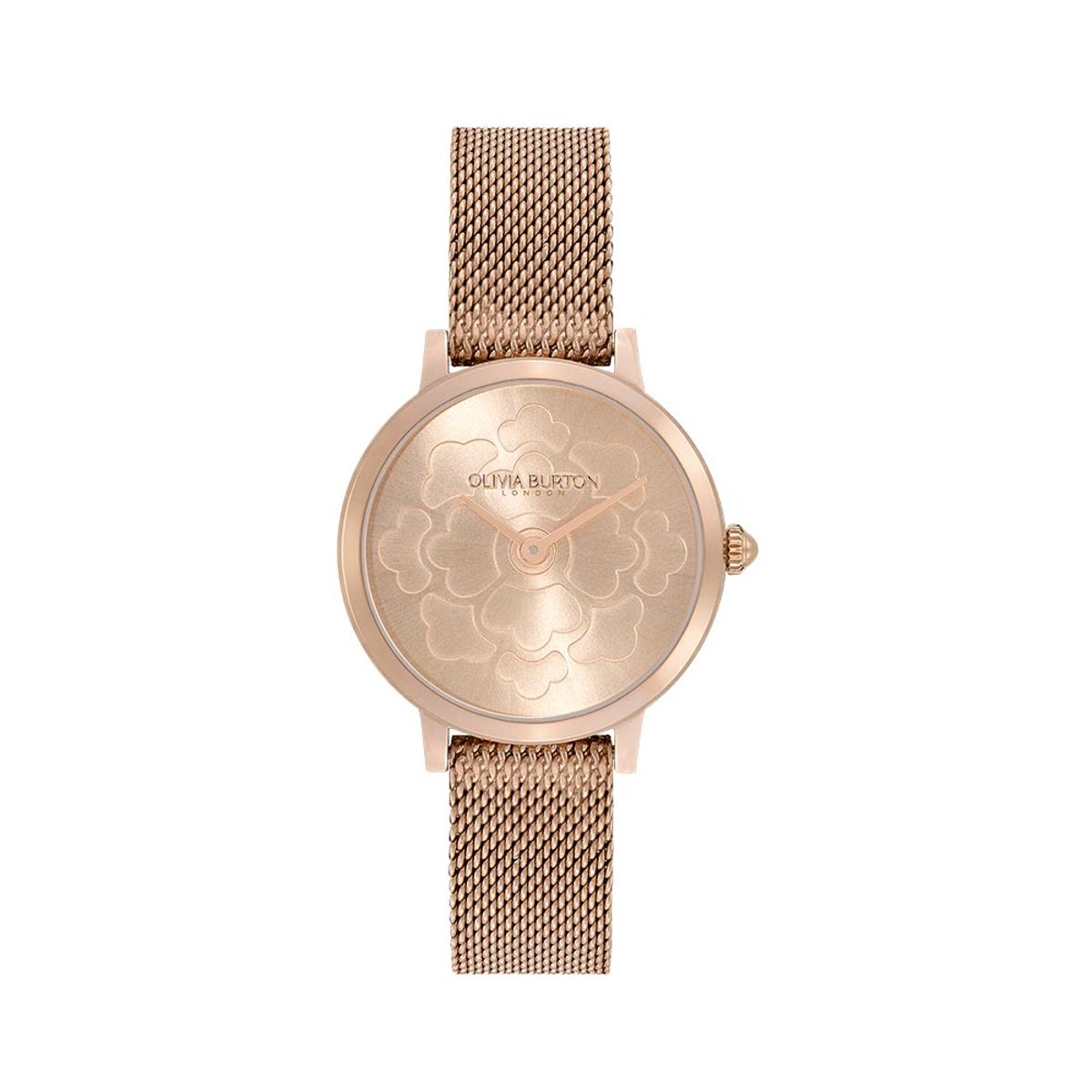 올리비아버튼(OLIVIA BURTON) Ultra Slim Florals Rose Gold (24000059) 여성시계