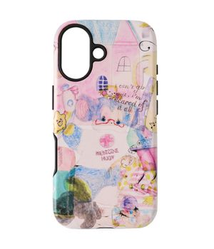 Graphic Bumper Phone Case_Pink Bear