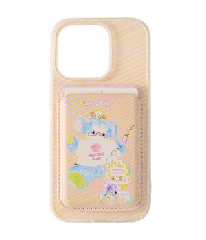 MagSafe Card Wallet Phone Case_Coral Bear