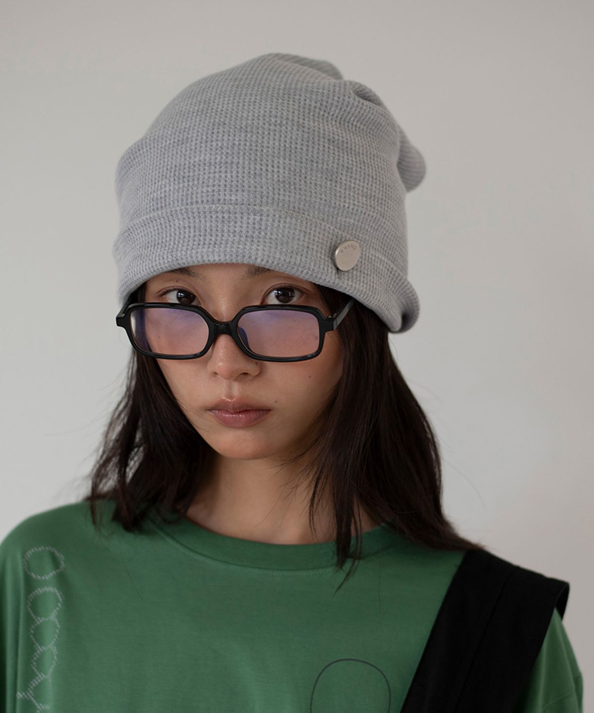 온스카(ONSKA) WHIPPING HAIR BAND & BEANIE (GREY)