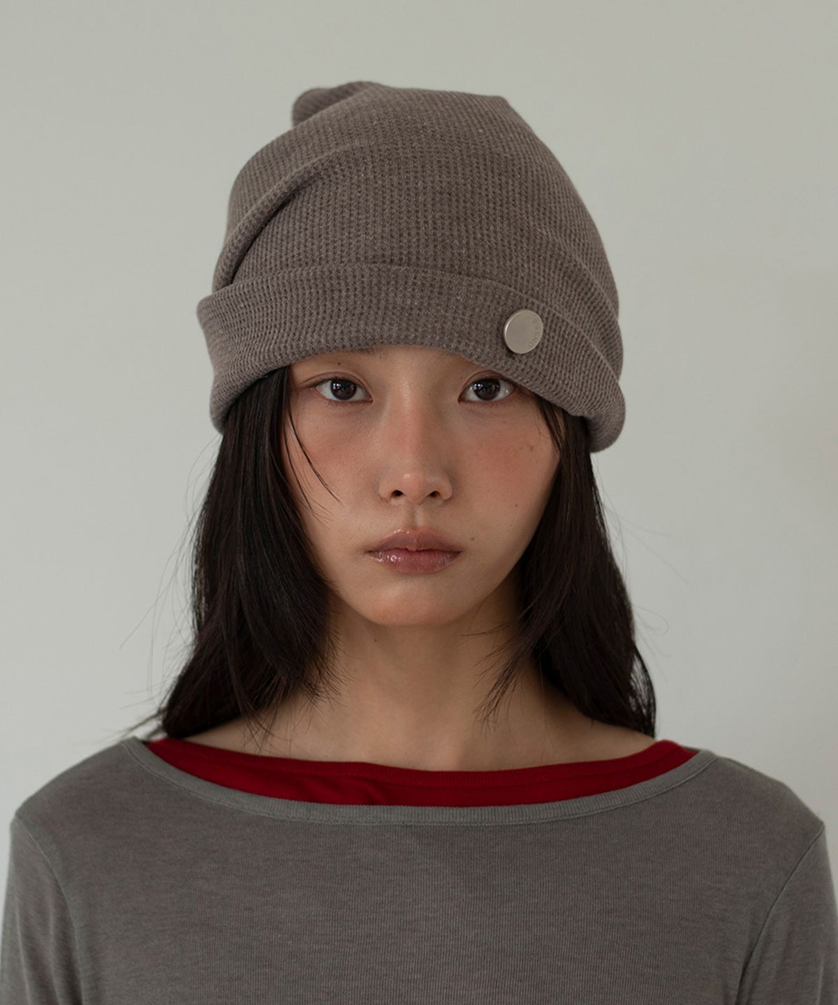 온스카(ONSKA) WHIPPING HAIR BAND & BEANIE (COCOA)