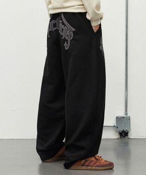 크라운 벌룬 팬츠 블랙