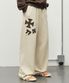 카시아 와플 와이드 팬츠 베이지