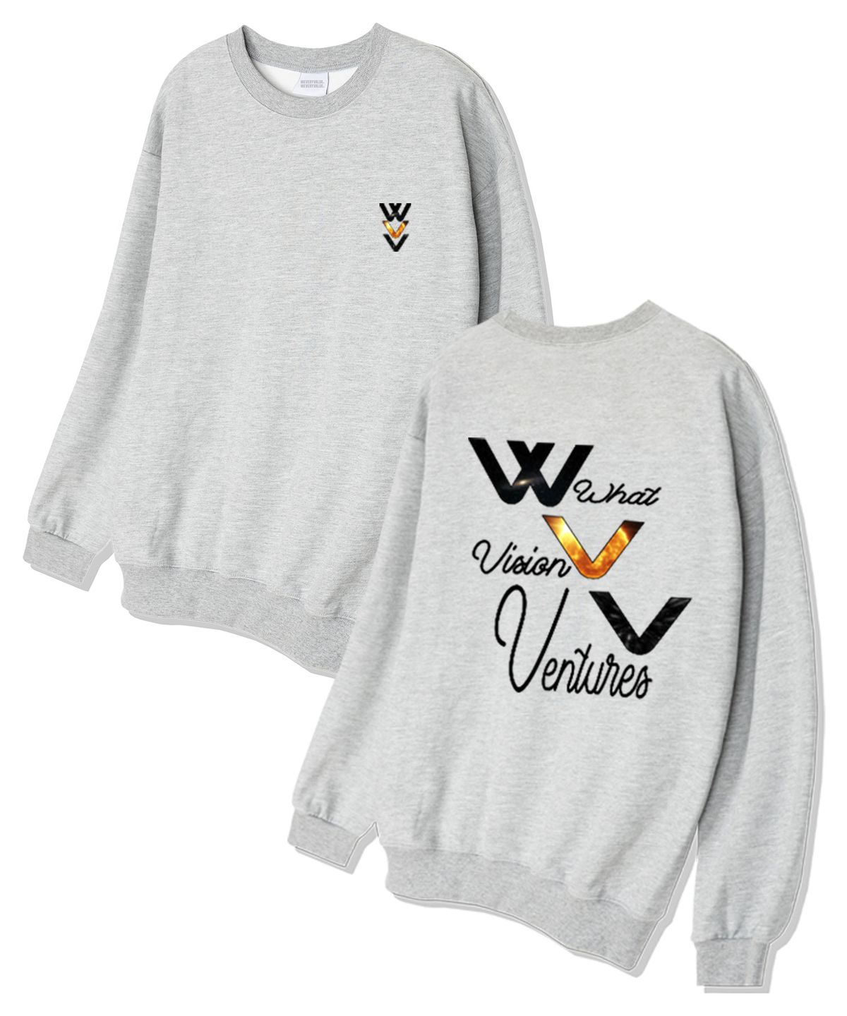 위베리벨류(WEVERYVALUE) WVV갤럭시 오버핏 쮸리 스웨트셔츠 그레이