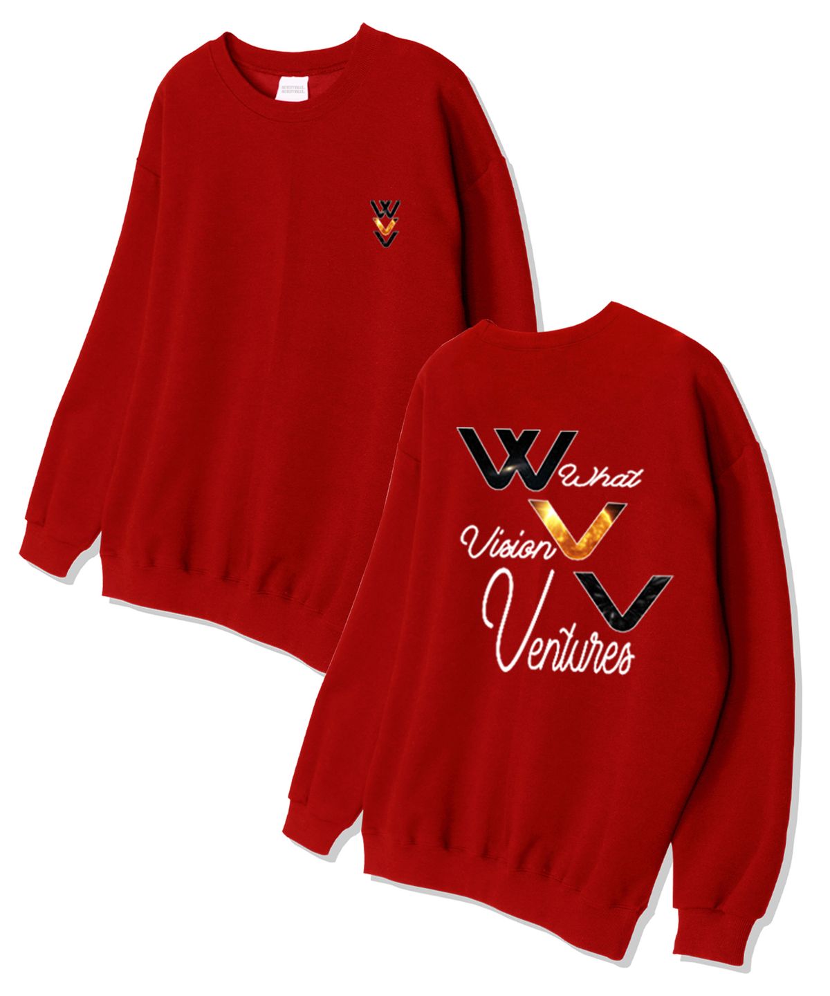 위베리벨류(WEVERYVALUE) WVV갤럭시 오버핏 쮸리 스웨트셔츠 레드