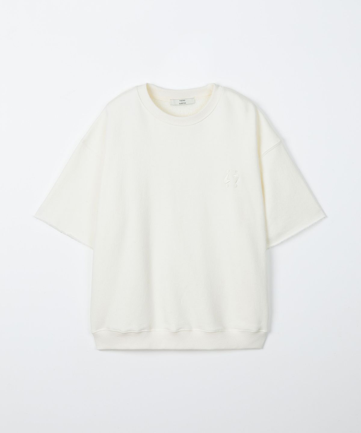 디앤드퀘스천(THEENDQUESTION) Half crewneck sweatshirt / IVORY