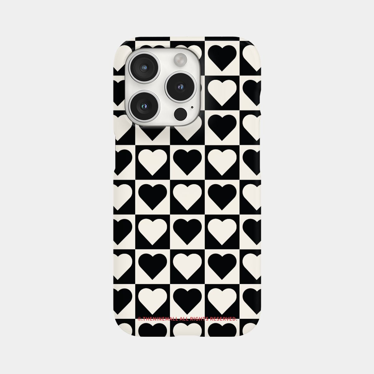 더나인몰(THE NINEMALL) heart checkerboard [하드 폰케이스]