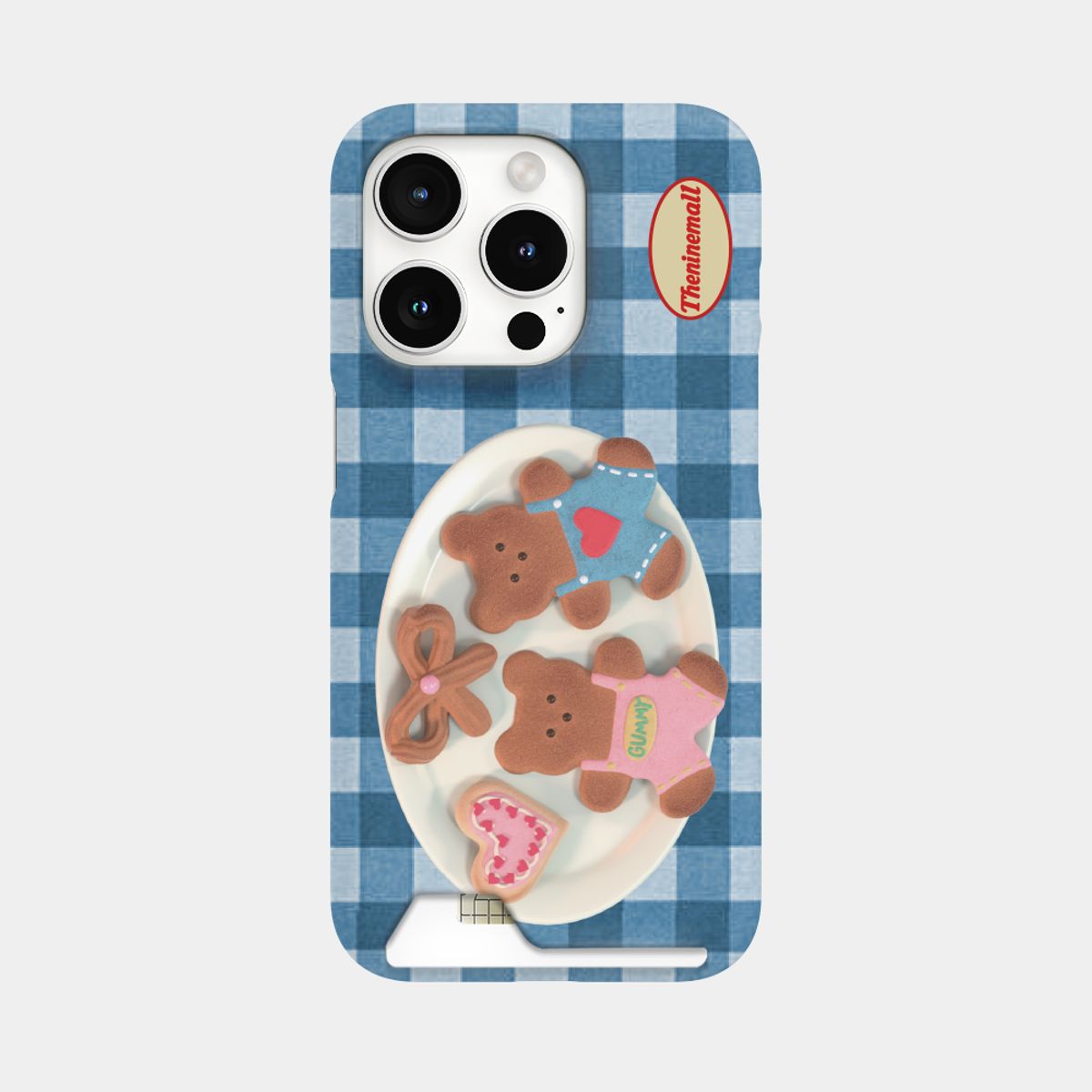 더나인몰(THE NINEMALL) gummy cookie check pattern [카드수납 폰케이스]