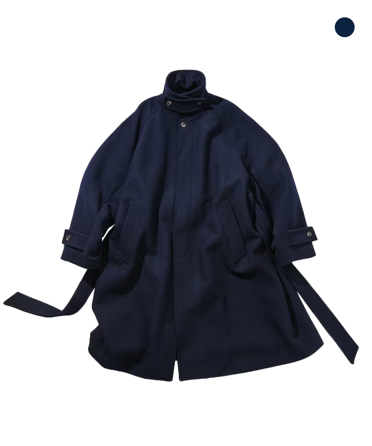 노티카(NAUTICA) 울 스탠 카라 롱코트 JJK1165