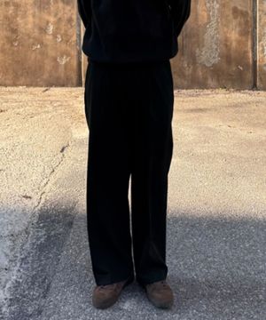 [ON]두굿_와이드 원턱 밴딩 슬랙스 - 2color