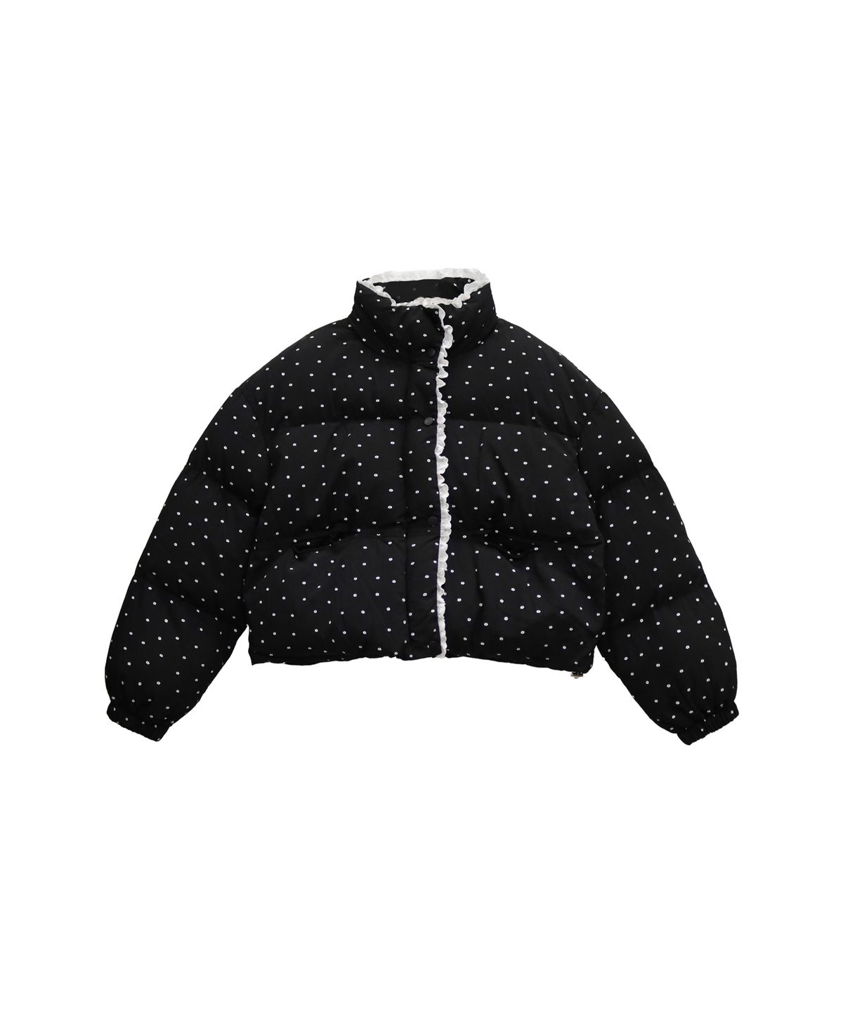 핑크파인애플(PINKPINEAPPLE) WINTER DAISY DOT PADDING_BLACK