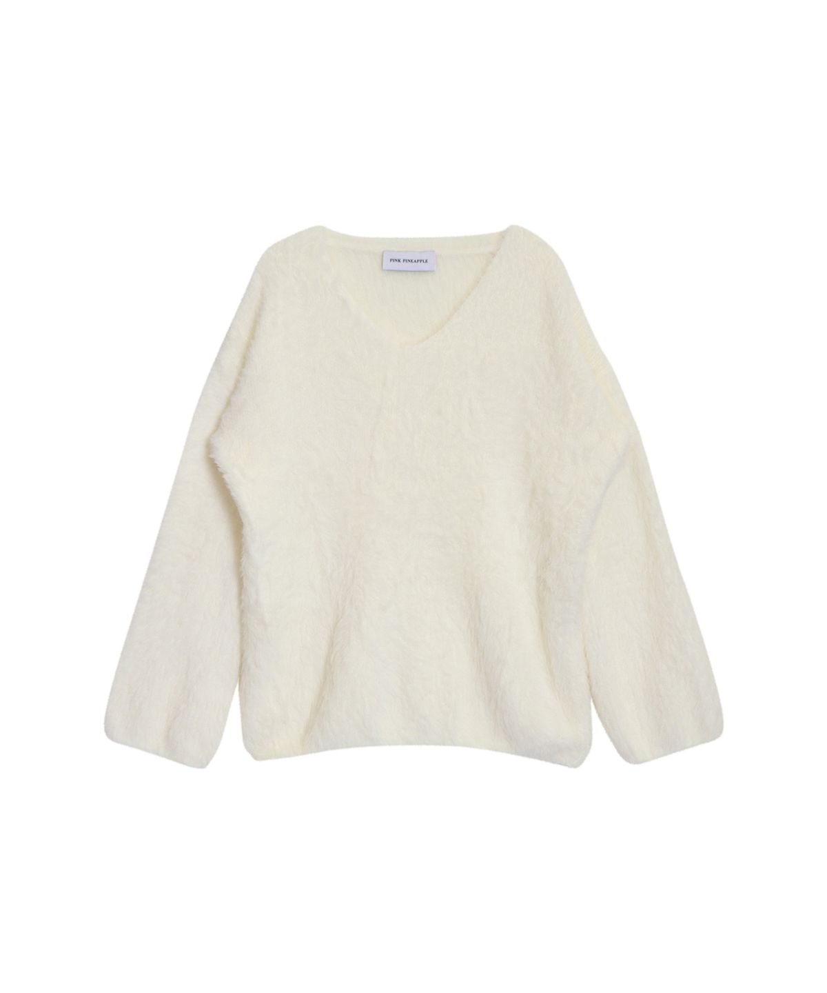 핑크파인애플(PINK PINEAPPLE) GLOW WHISPER V-NECK KNIT_IVORY