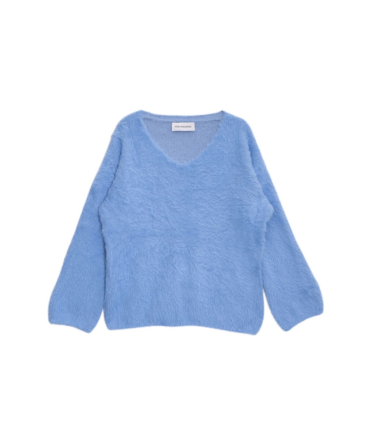 핑크파인애플(PINK PINEAPPLE) GLOW WHISPER V-NECK KNIT_BLUE