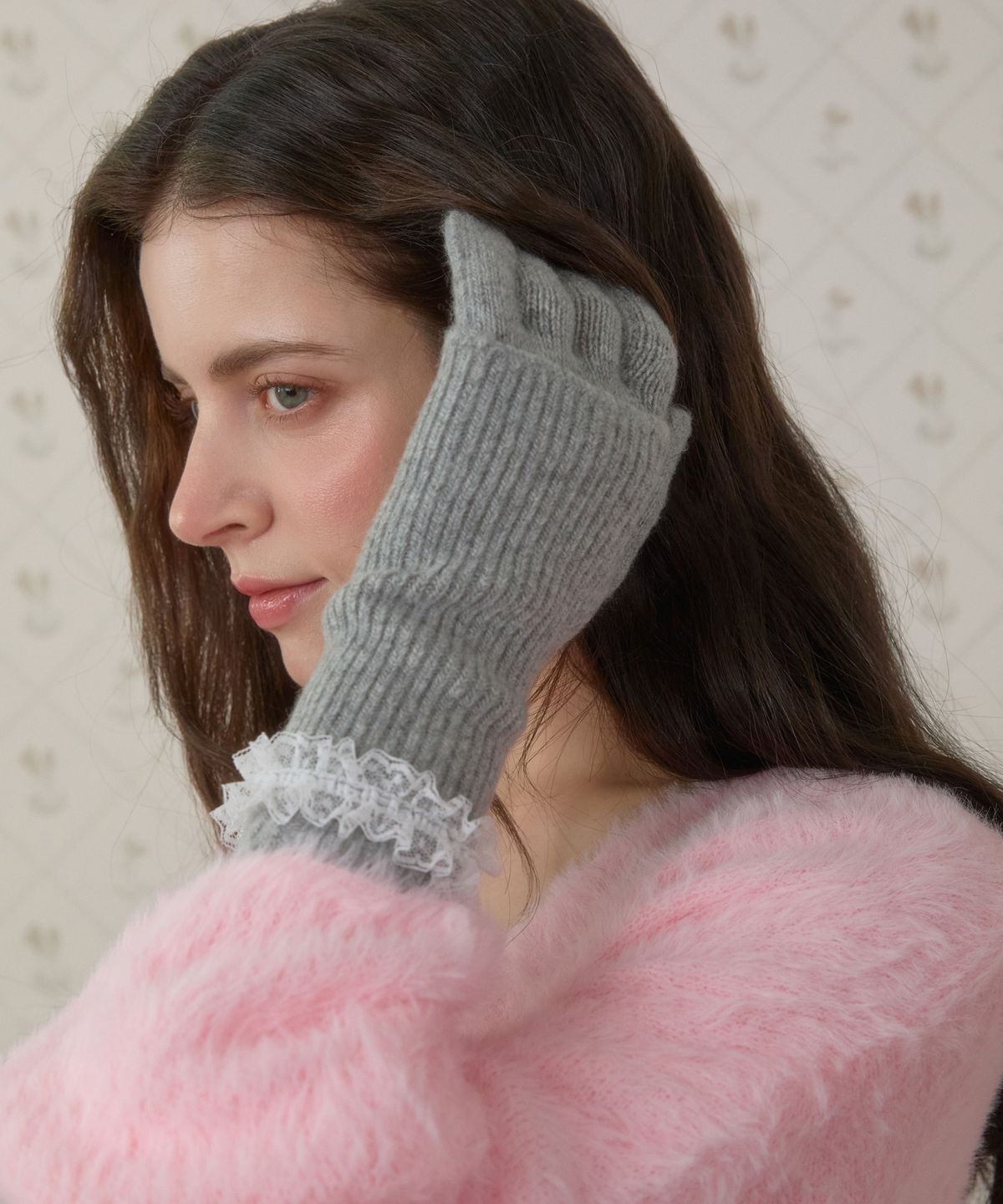 핑크파인애플(PINK PINEAPPLE) TWO-WAY BASIC GLOVES_GREY