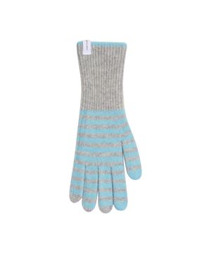 CHEEKY STRIPE GLOVES_GREY