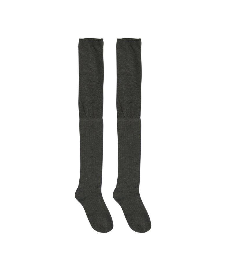[2EA 1SET]VINTAGE LAYER ZEN OVER SOCKS_GREY