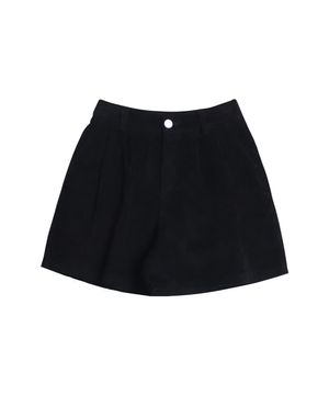 BREEZE CORDU HALF SHORTS_BLACK