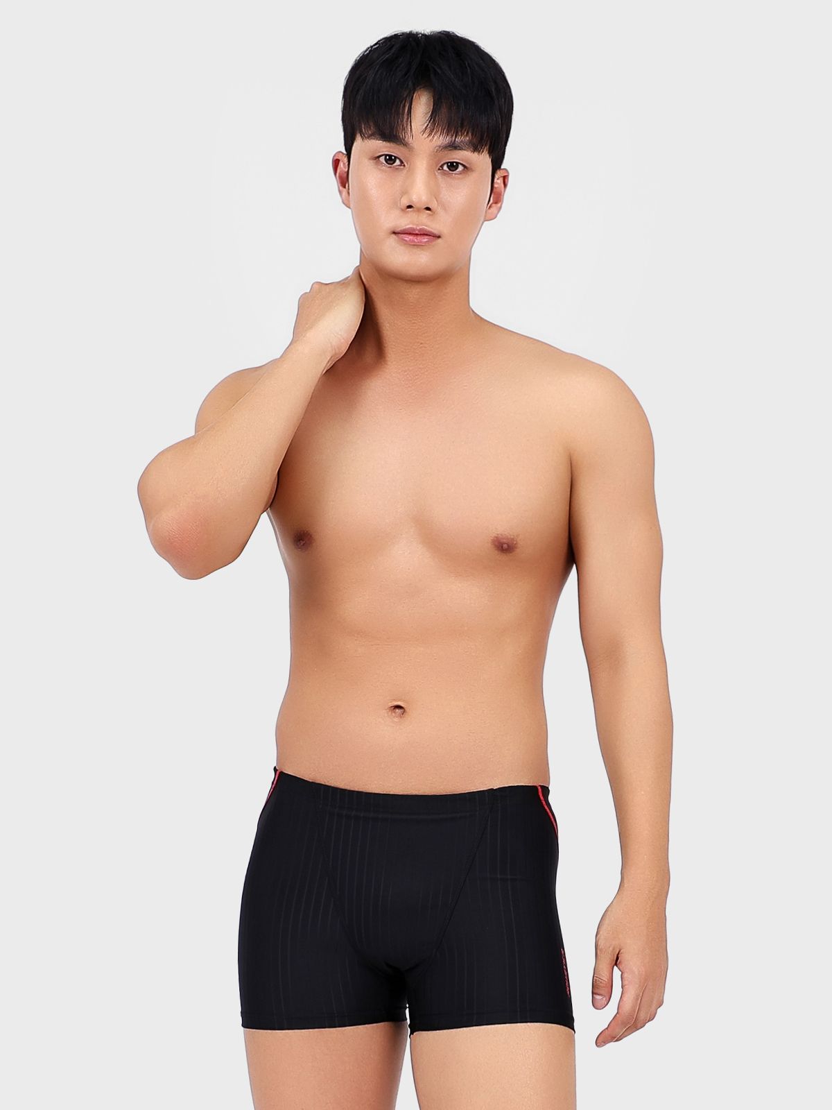 아쿠아티카(AQUATICA) 남성 3부 실내 수영복 BAF03 일반용수경 파우치 코클립 7종세트