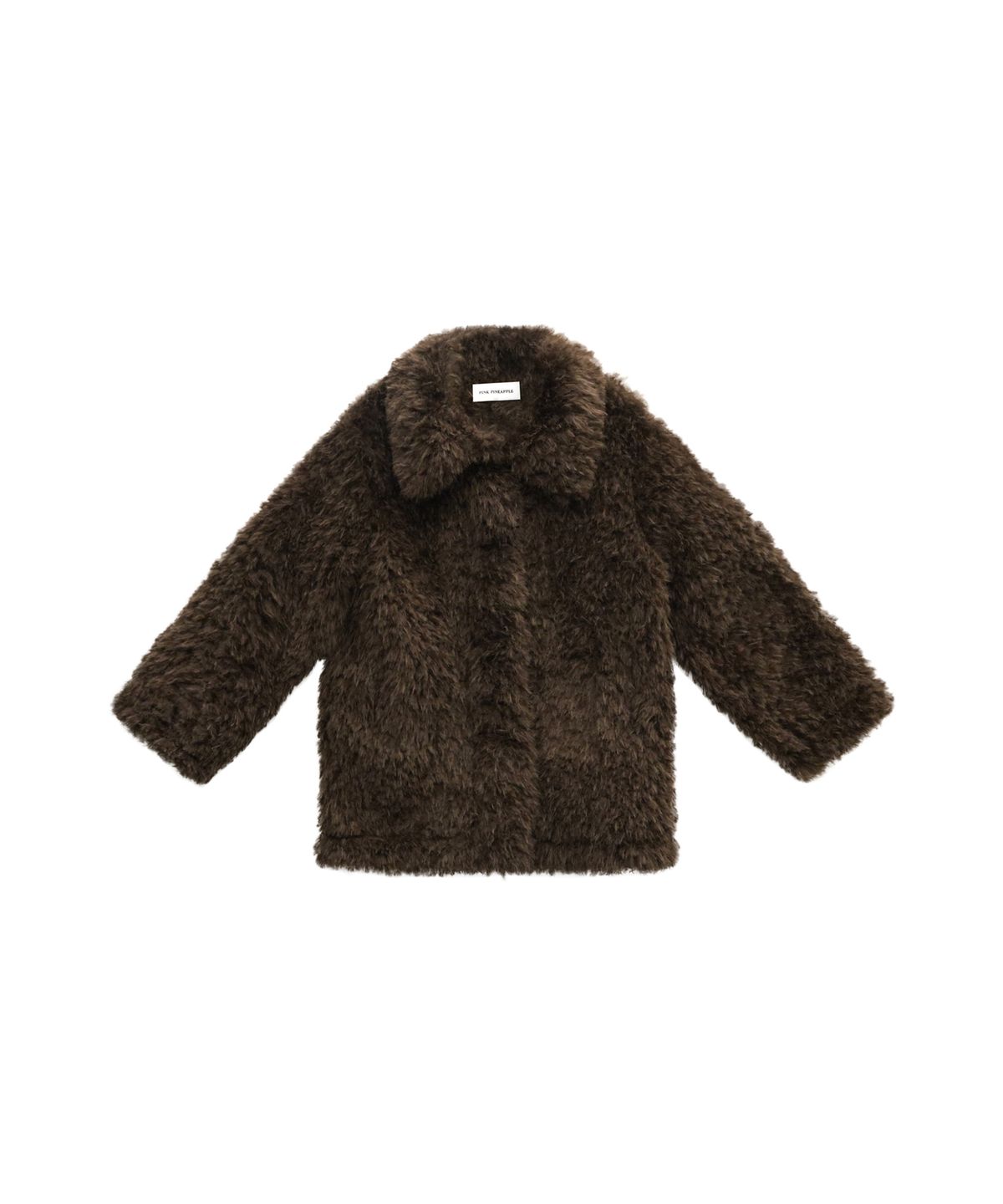 핑크파인애플(PINK PINEAPPLE) SNOW FLUFFY COAT_BROWN