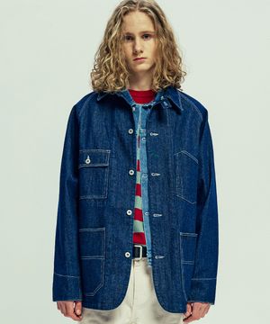 XAU 데님 초어 자켓 인디고