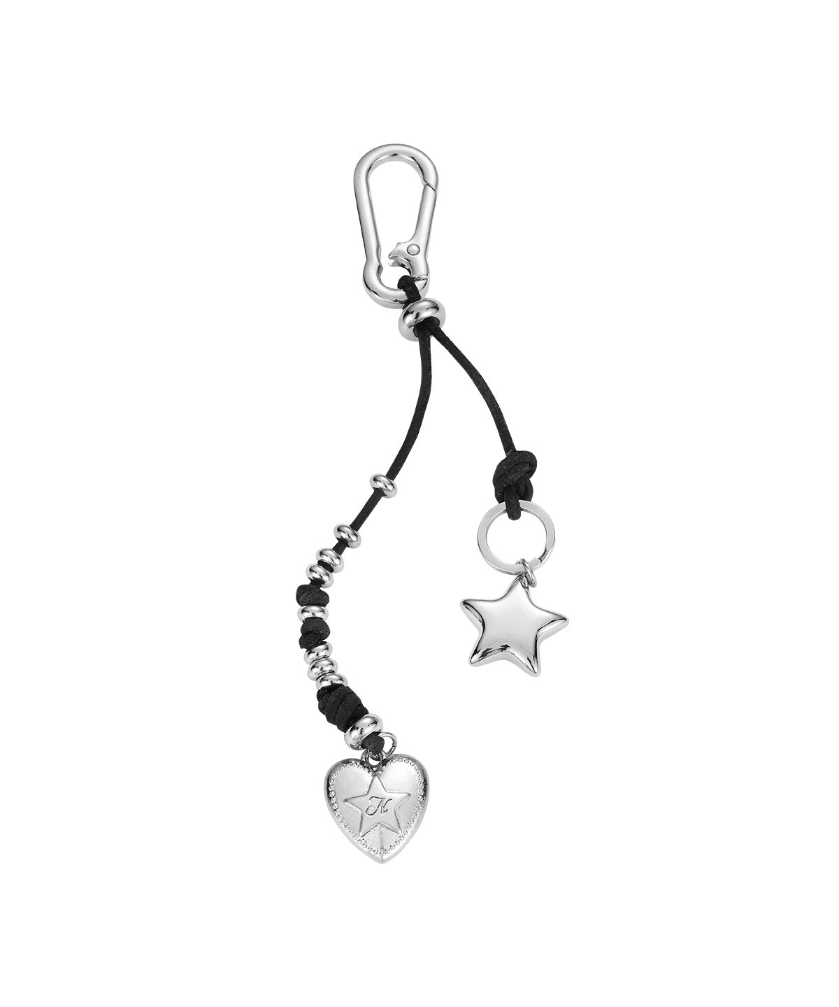 엔프프(NFF) heartlink leather keyring-black