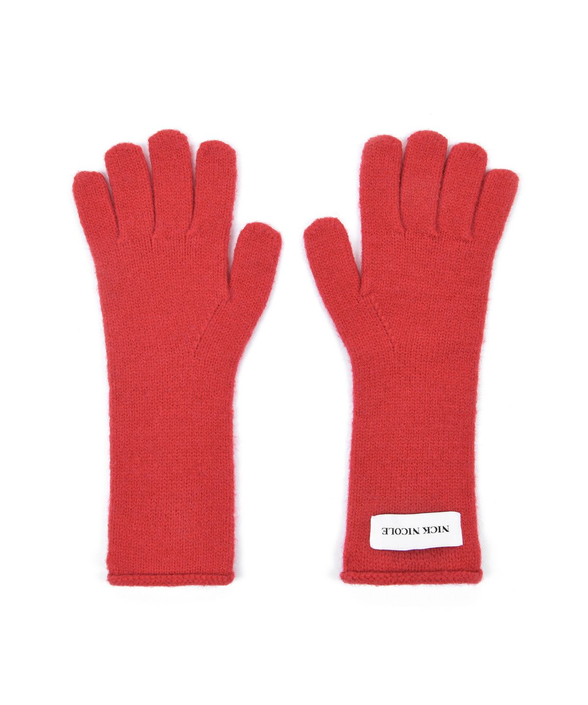 닉앤니콜(NICK&NICOLE) NICOLE RIBBED KNIT GLOVES_RED
