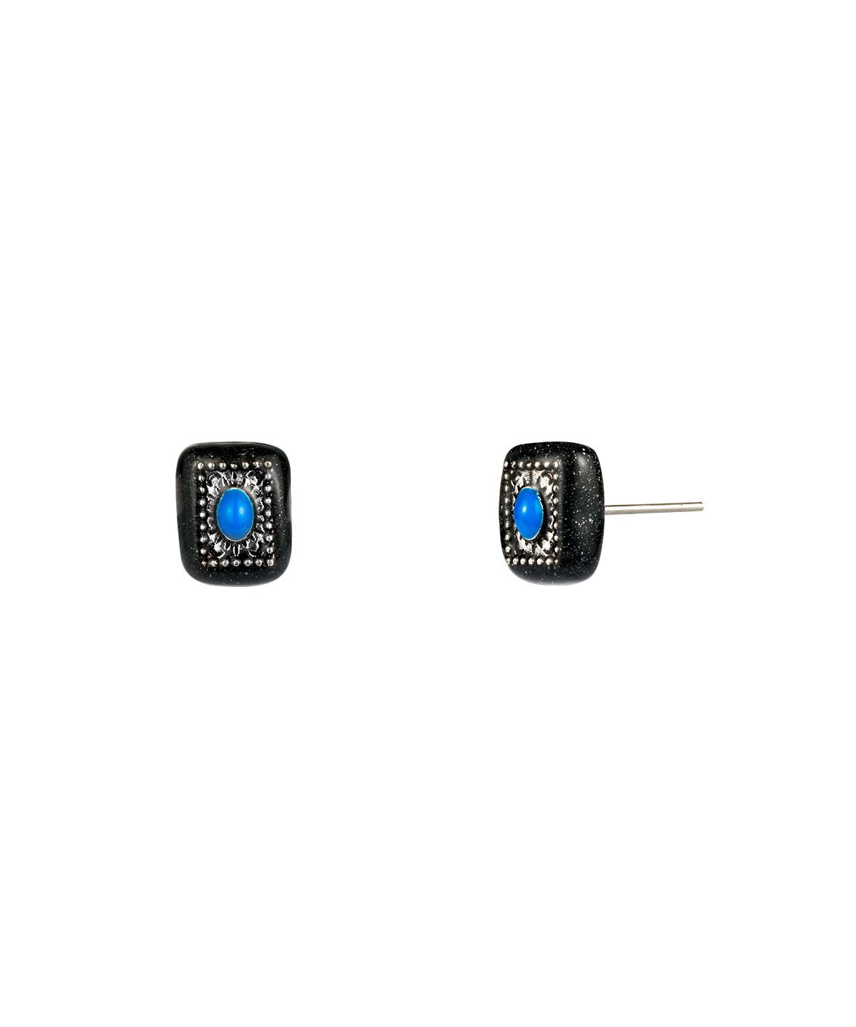 엔프프(NFF) block earrings-black