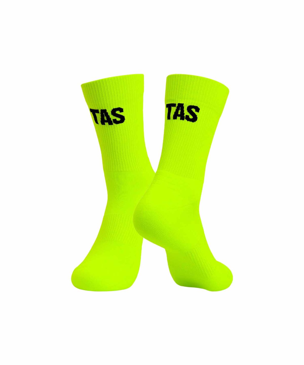 타스 (디아더생츄어리)(TAS (THEATHERSANCTUARY)) 생텀 로고 나일론 러닝 삭스 (네온그린)