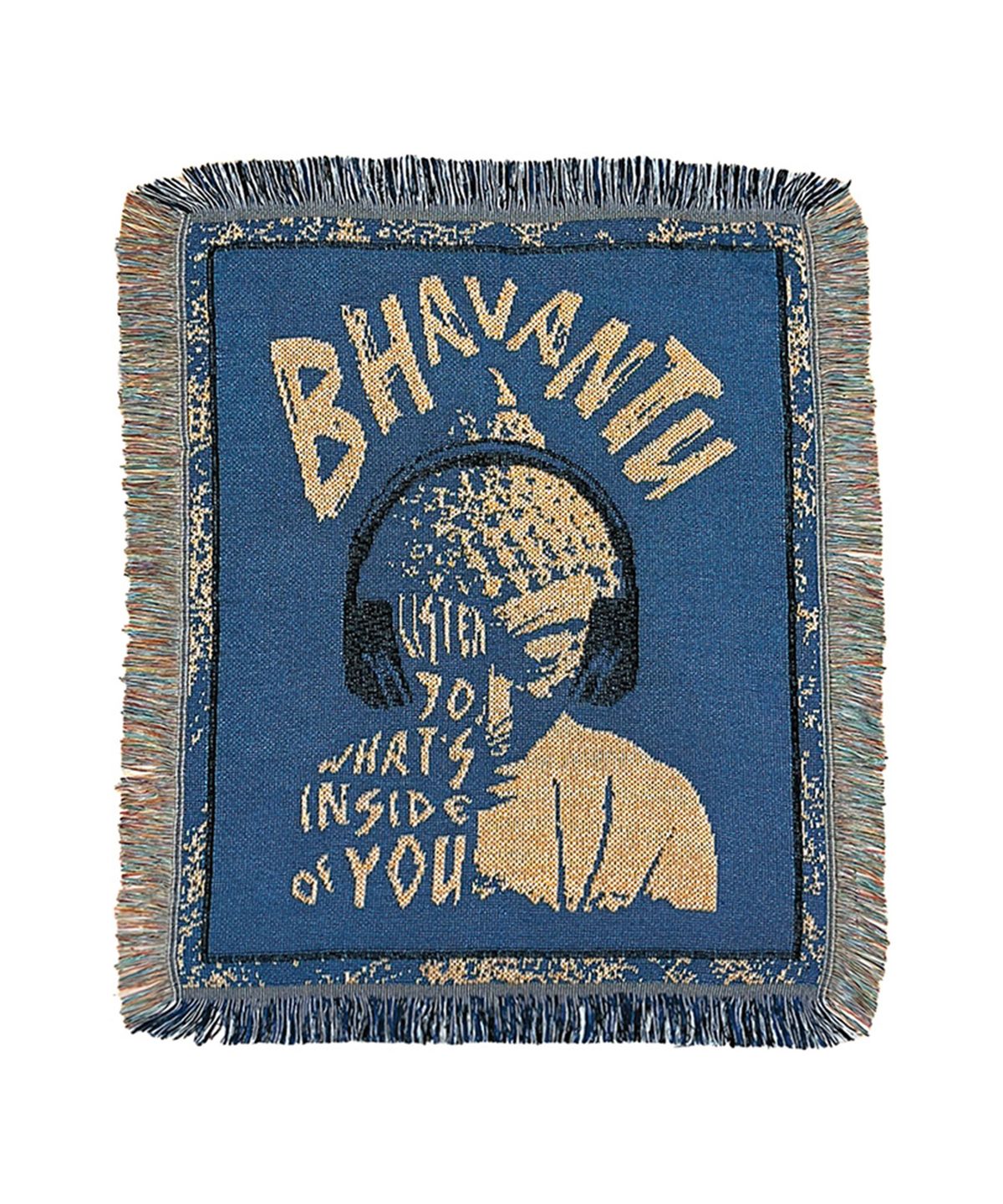 바반투(BHAVANTU) 월행잉 패브릭포스터 내면의 소리를 들어라_블루