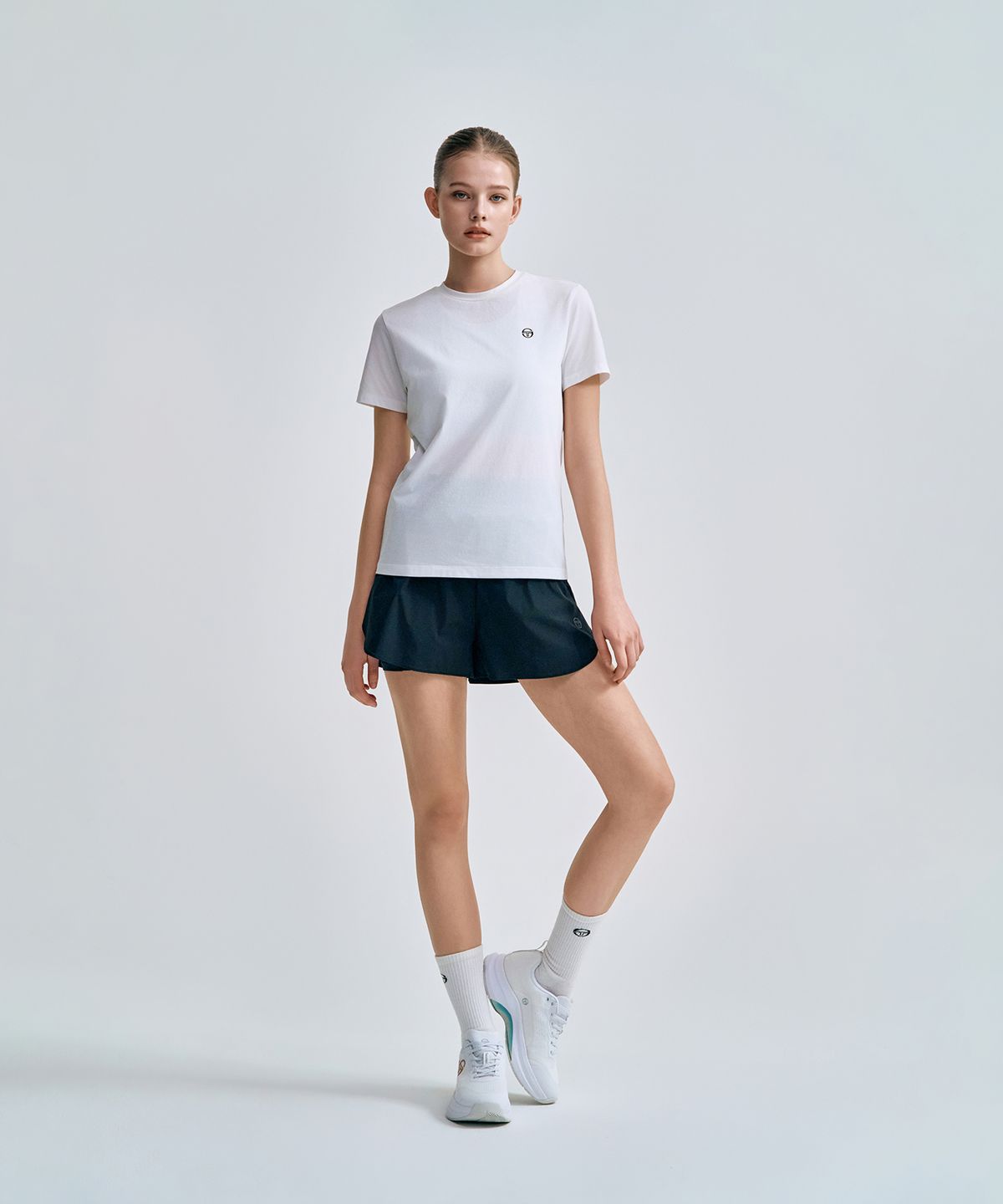 세르지오 타키니(SERGIO TACCHINI) W 2IN1 쇼츠 (Black)