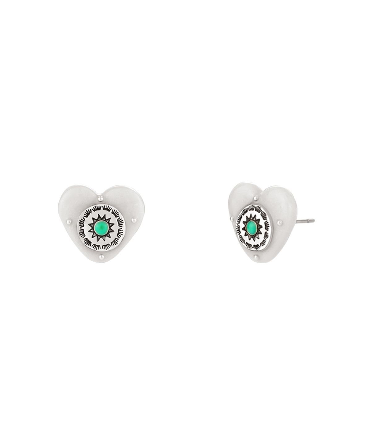 엔프프(NFF) totem heart earrings-ivory
