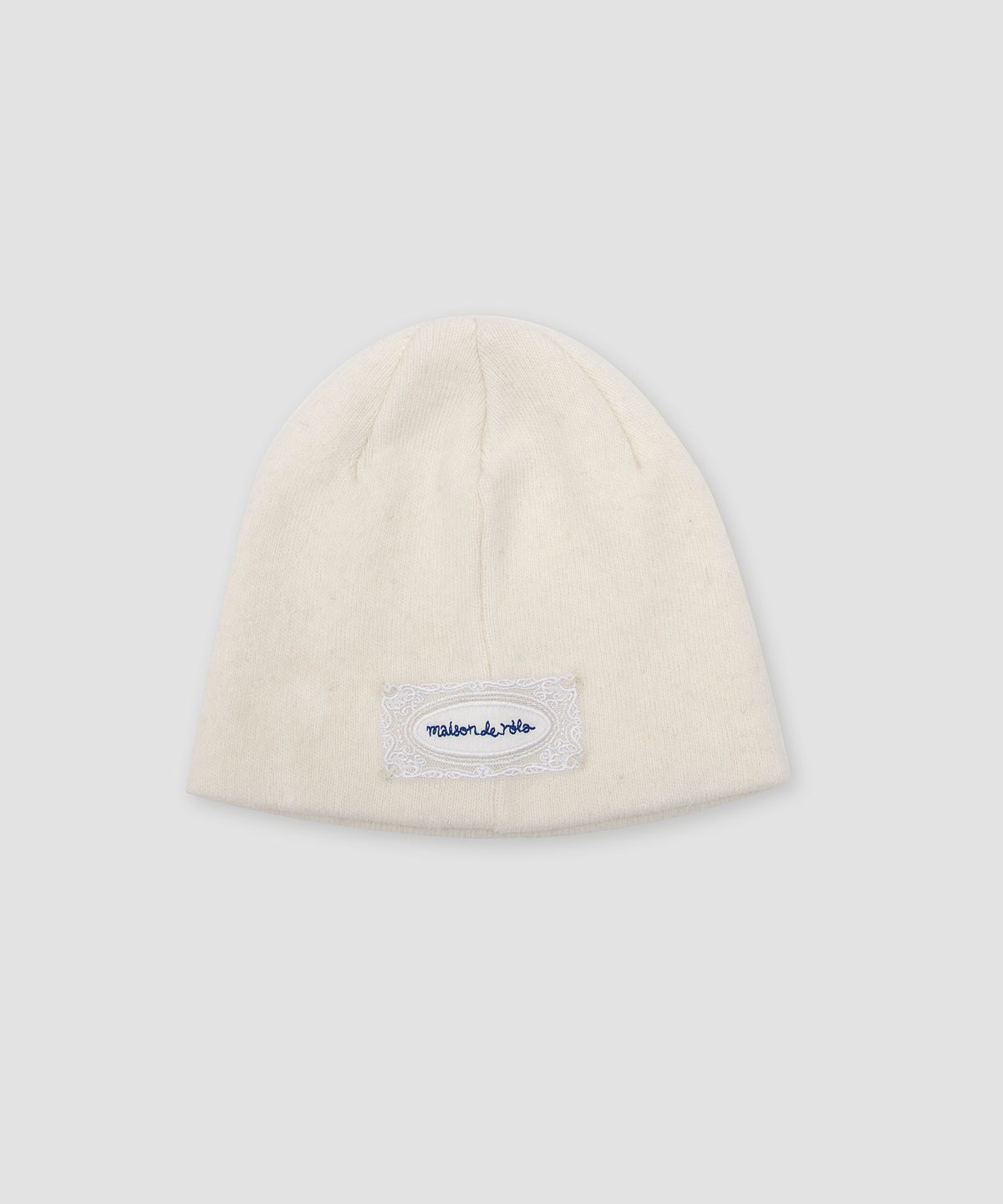 로라로라(ROLAROLA) LACE LABEL ANGORA BEANIE IVORY