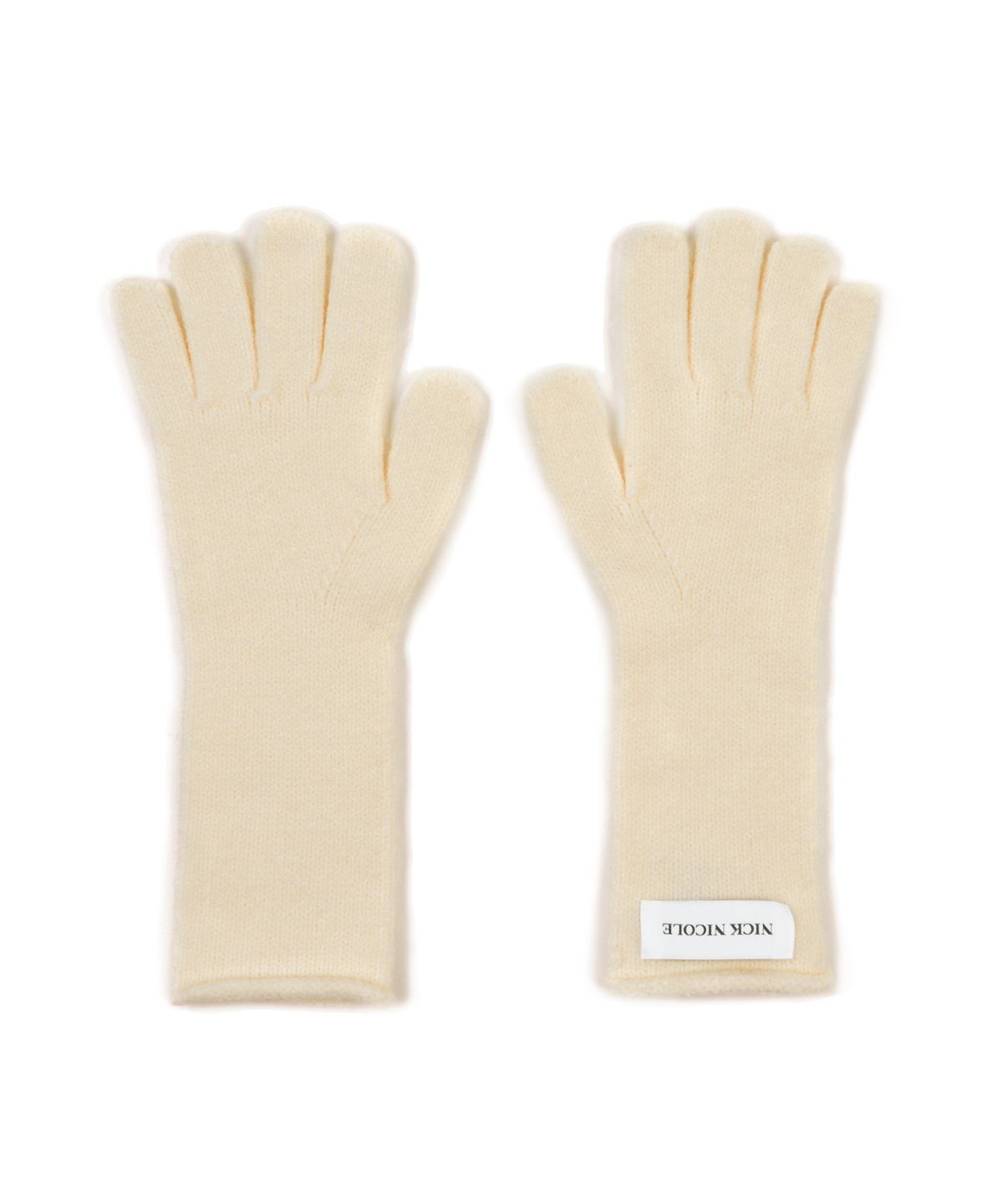닉앤니콜(NICK&NICOLE) NICOLE RIBBED KNIT GLOVES_CREAM