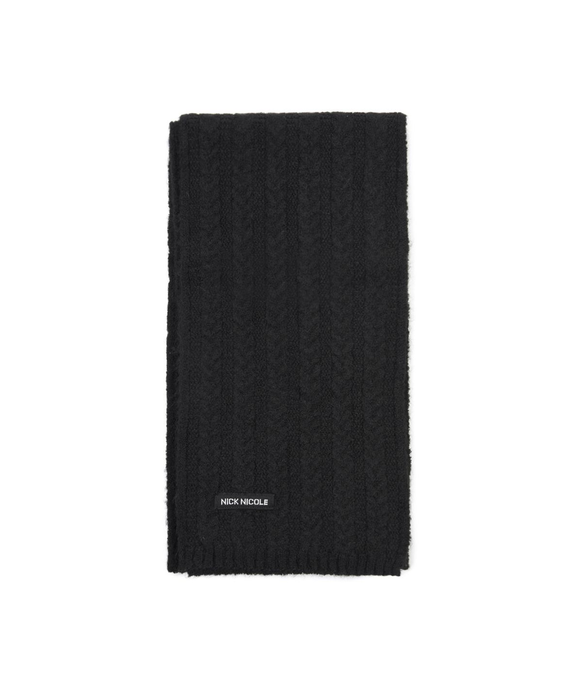 닉앤니콜(NICK&NICOLE) NICOLE CABLE KNIT MUFFLER_BLACK