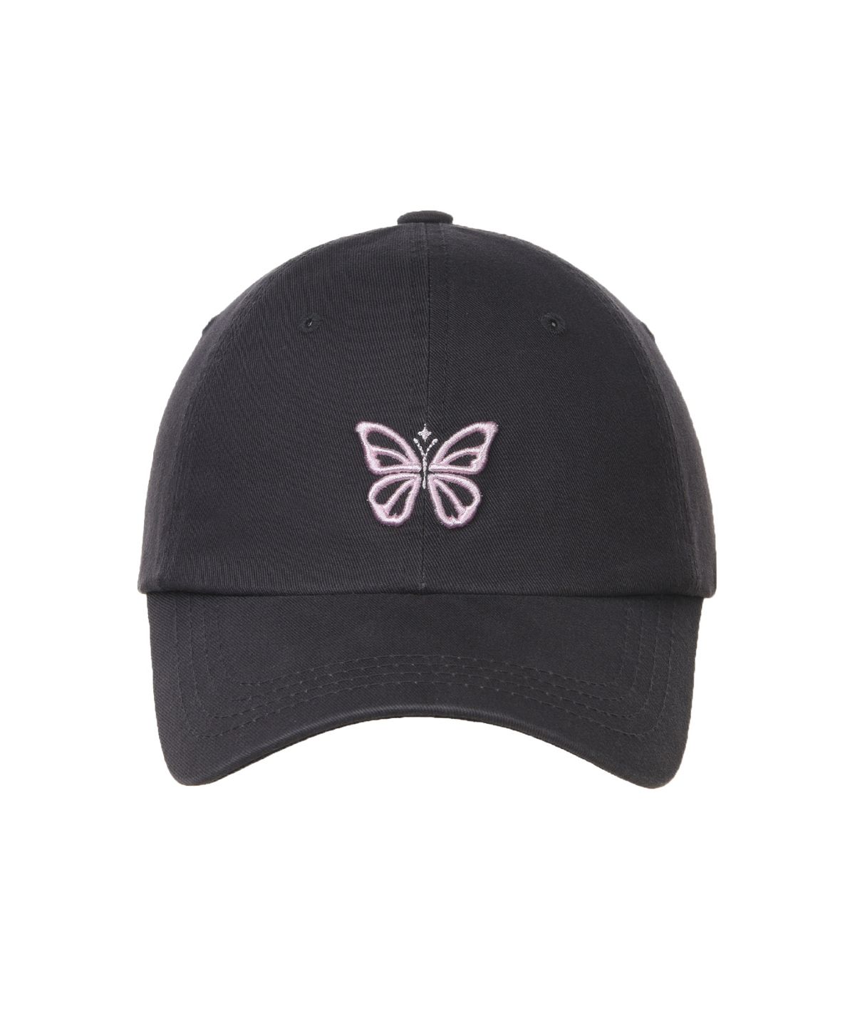 닉앤니콜(NICK&NICOLE) MINI BUTTERFLY BLINK BALL CAP_CHARCOAL PINK