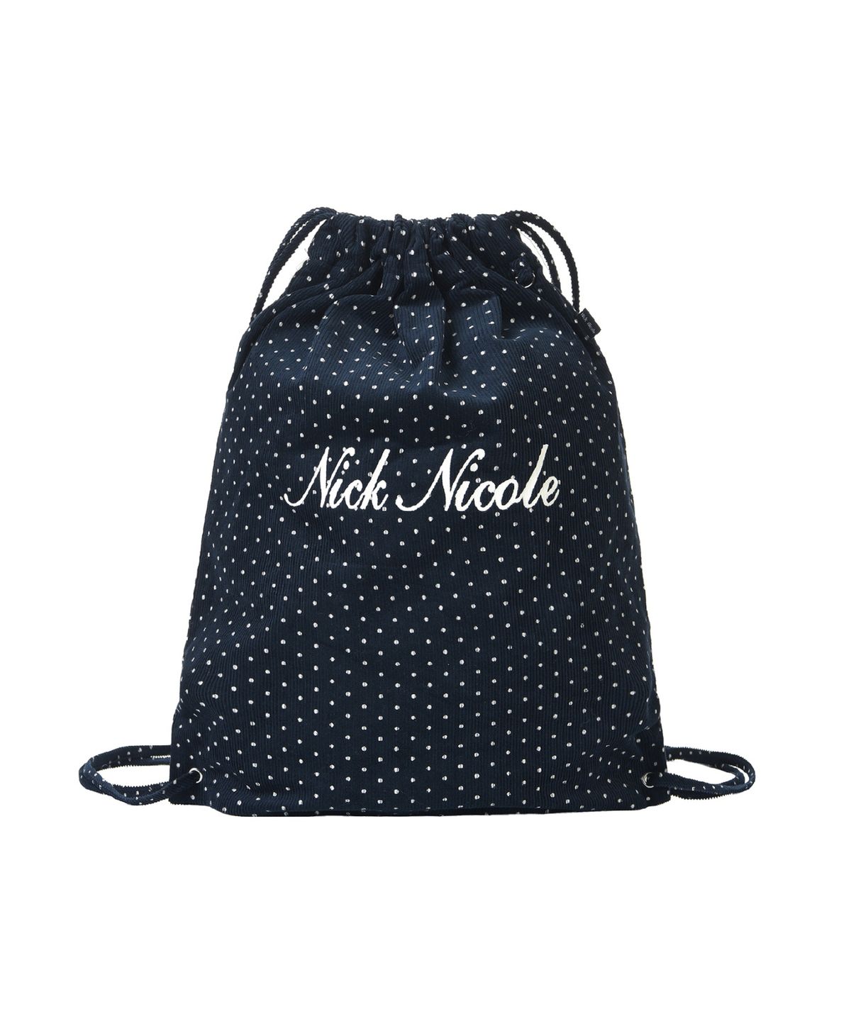 닉앤니콜(NICK&NICOLE) NICOLE POLKA DOT STRING BACKPACK_NAVY