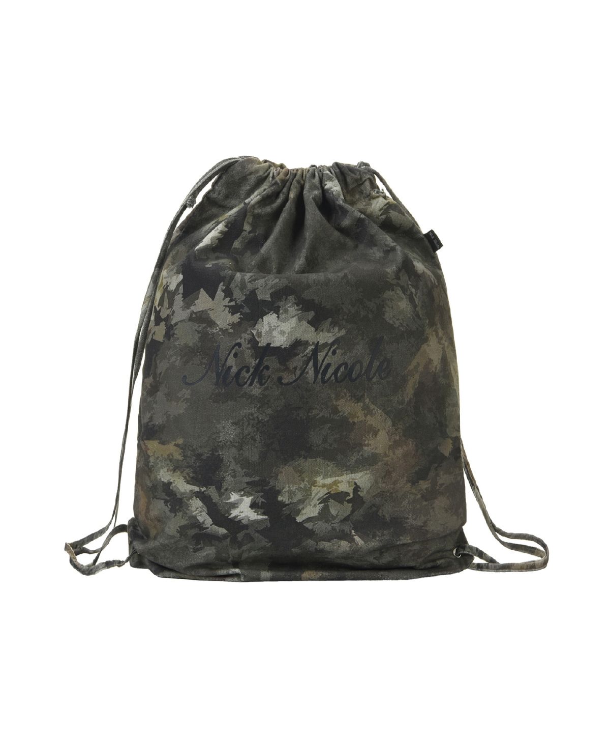 닉앤니콜(NICK&NICOLE) NICOLE CAMO STRING BACKPACK_DEEP GREEN