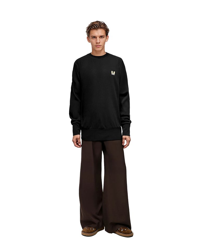 M SWEATSHIRT 019 Essential BLACK