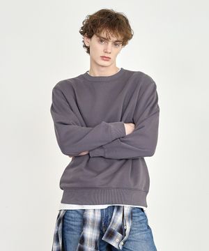 CP 맨투맨 티셔츠 다크그레이 LYTS0104