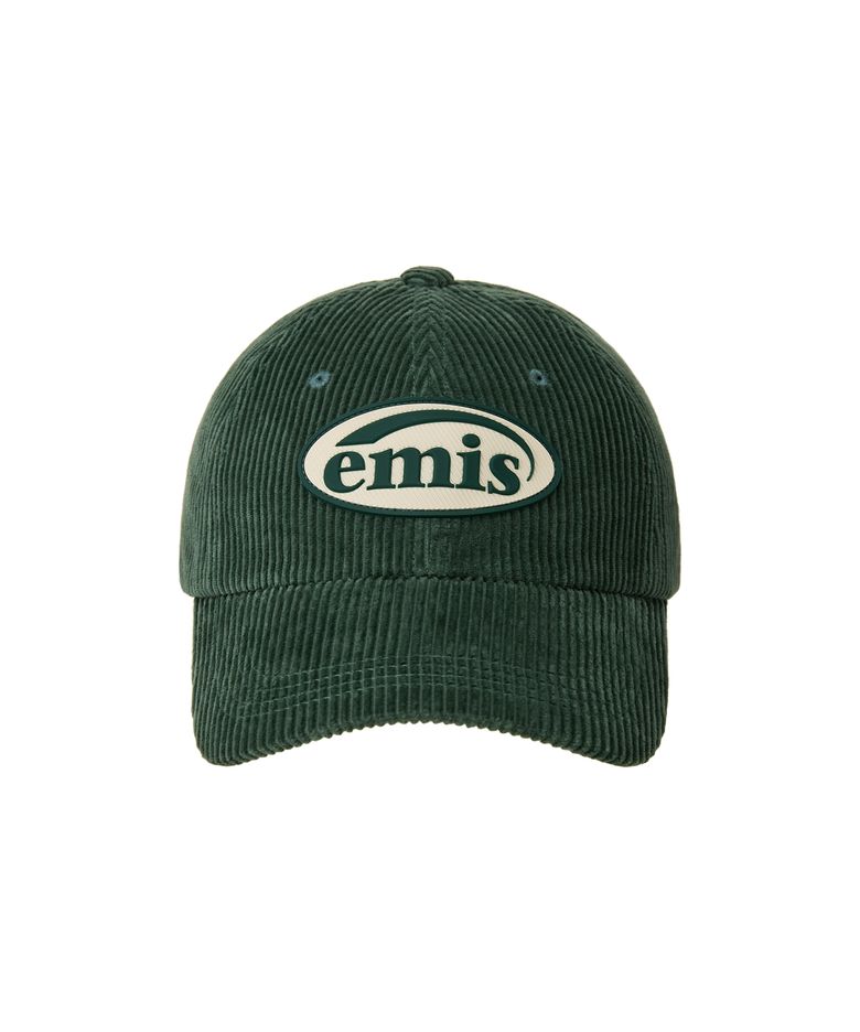 RUBBER PATCH CORDUROY BALL CAP-GREEN