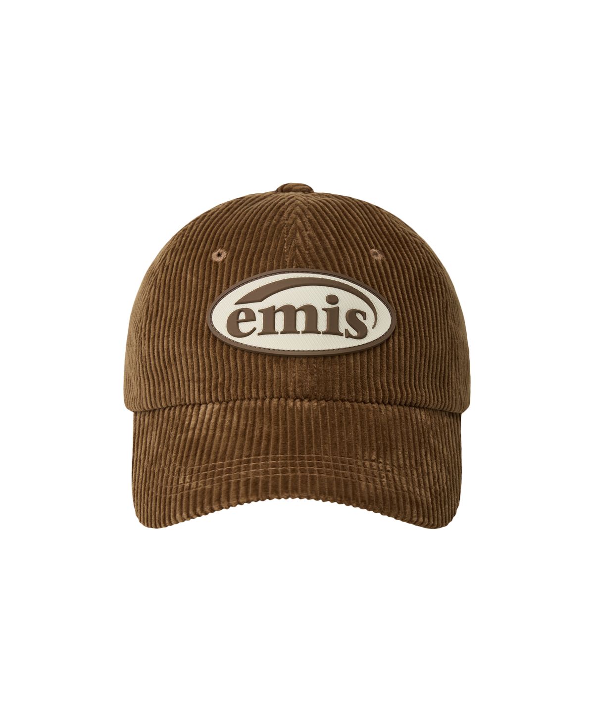 이미스(EMIS) RUBBER PATCH CORDUROY BALL CAP-BROWN