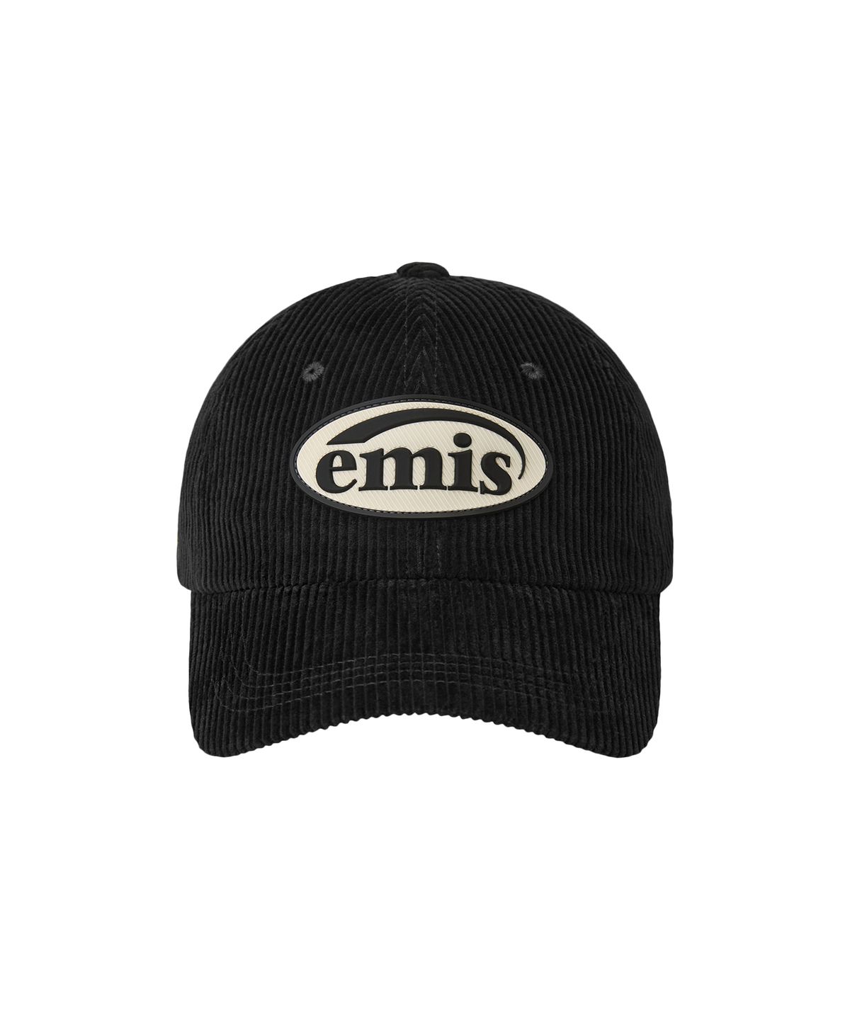 이미스(EMIS) RUBBER PATCH CORDUROY BALL CAP-BLACK
