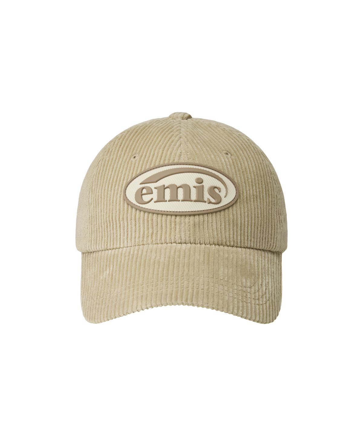 이미스(EMIS) RUBBER PATCH CORDUROY BALL CAP-BEIGE