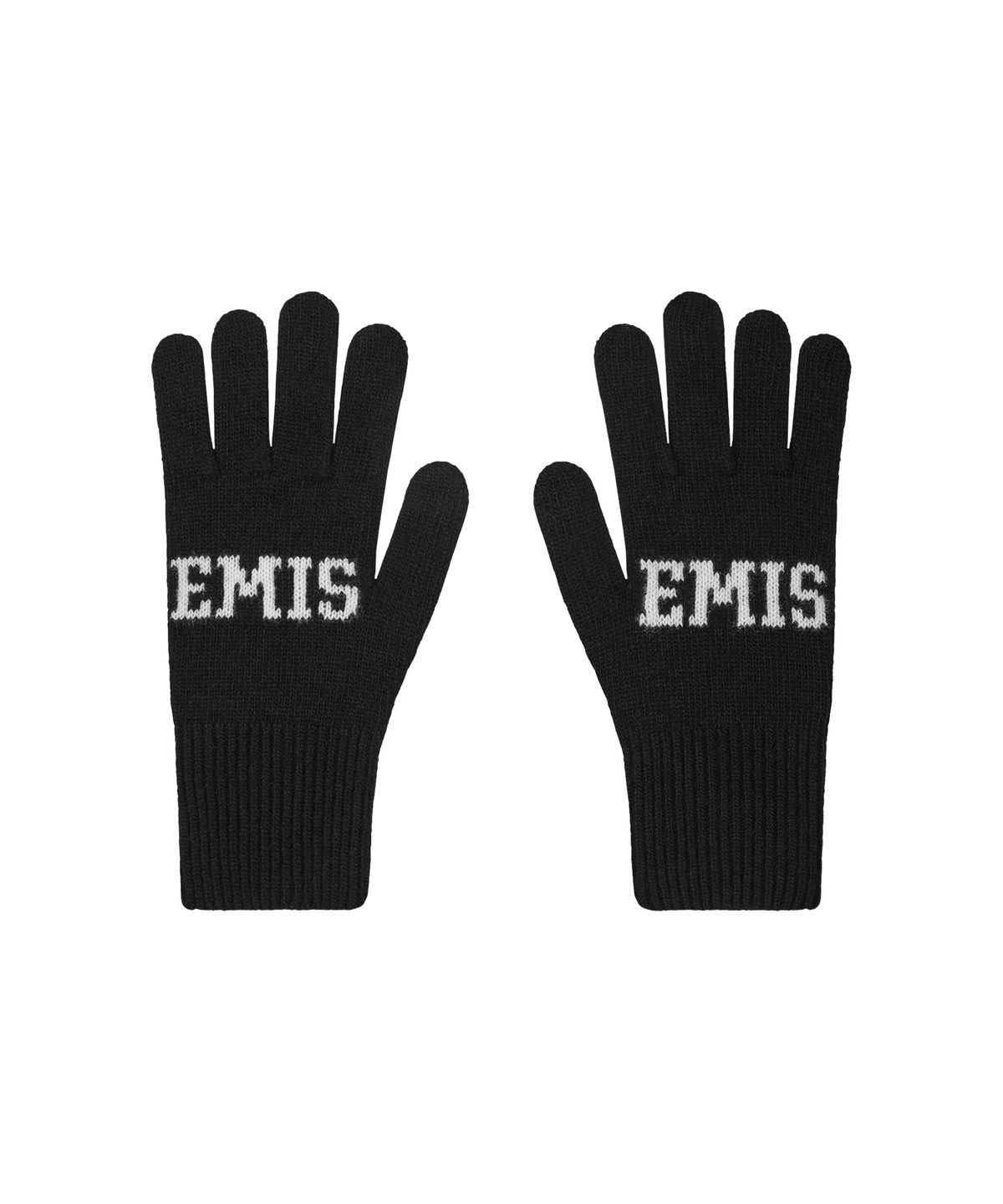 이미스(EMIS) LOGO FINGER GLOVES-BLACK