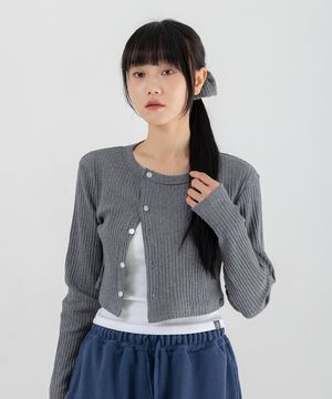 여성요가복 립라인 크롭 가디건 3TT5388