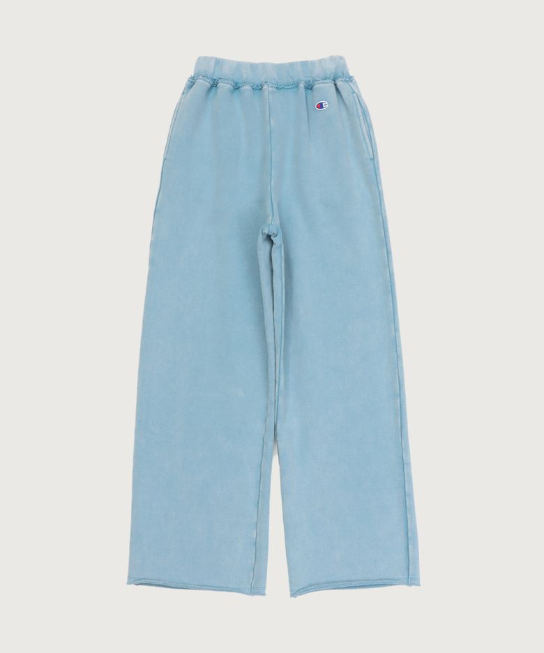 여성 빈티지 워싱 기모 스웨트 팬츠 Wash Blue