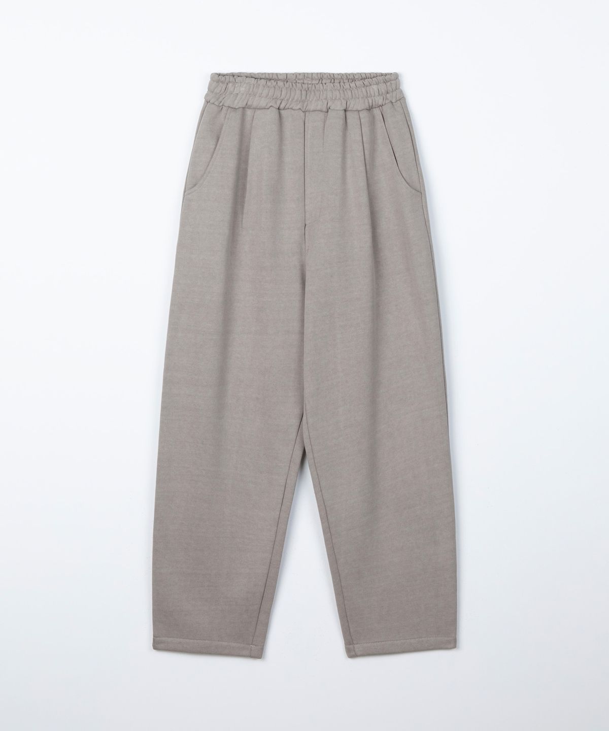 디앤드퀘스천(THEENDQUESTION) Pigment wide training pants / BEIGE