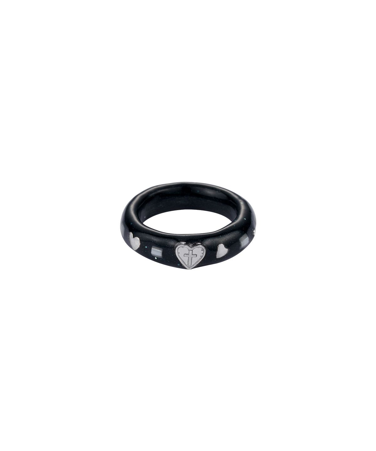 엔프프(NFF) heart term ring-black