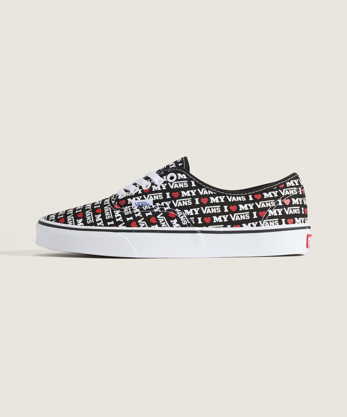 반스(VANS) 어센틱 - (I Love My Vans) 블랙 / VN000EGACJI1